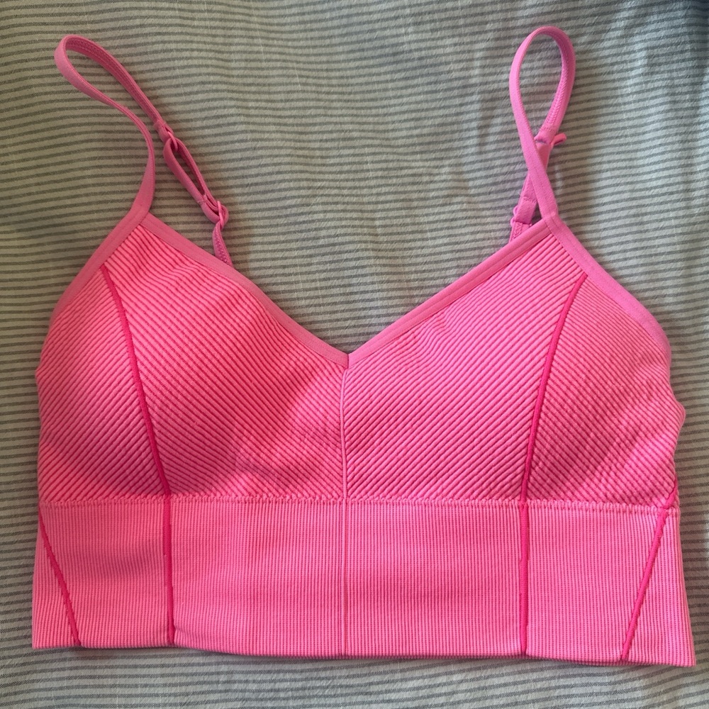 Aerie Vibrant Pink Sports Bra